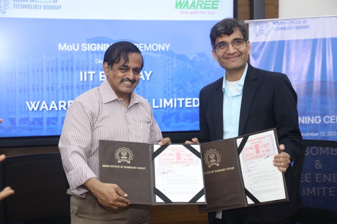 Waaree Energies Collaborates With IIT Bombay To Drive Solar Power Innovation For Sustainable Future